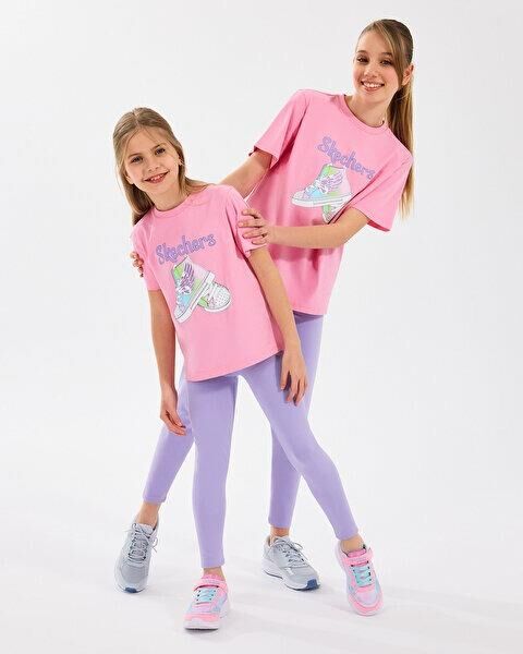 Skechers G Graphic Kız Çocuk Tişört Pembe SK2510019-610