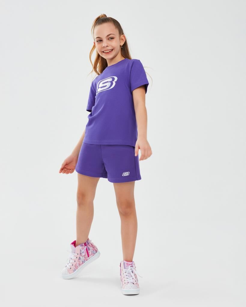 Skechers Essential G 3 Inch Kız Çocuk Şort Mor SK241105-495