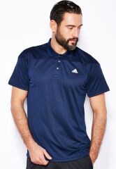 Adidas Base Plain Erkek Lacivert Polo Tişört AJ8090