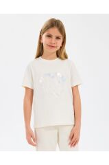 Skechers G Graphıc Tee Kız Çocuk Tişört Beyaz SK2510122-102