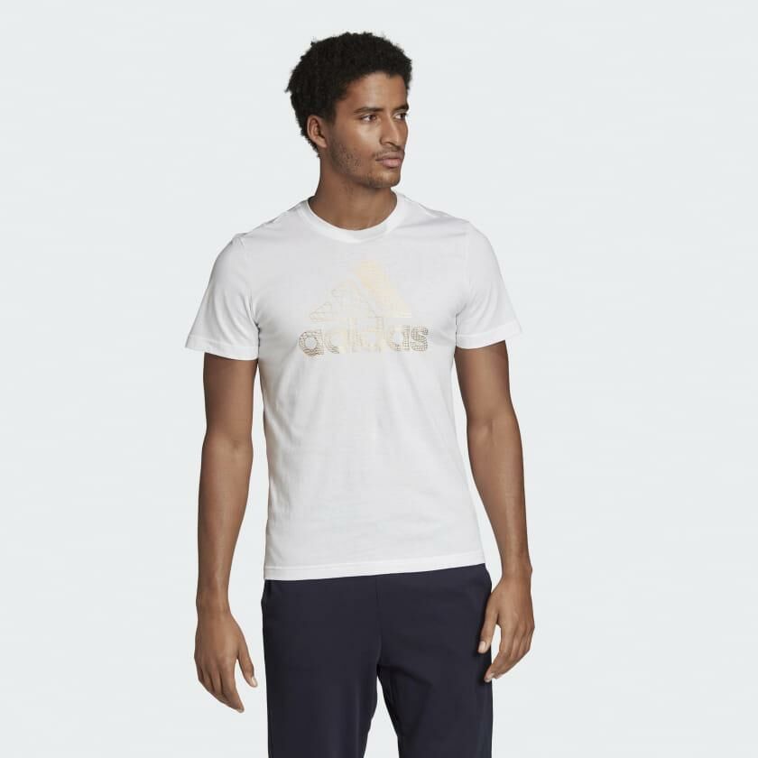 Adidas Erkek Günlük Tişört Spor Beyaz Ed7260 Mh Bos Foil Tee