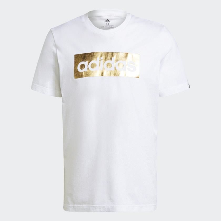 adidas Foil Box Logo Tee - White GS6281
