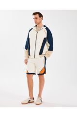 Skechers M Diagonal Lw Fleece Sweatshort Erkek Şort Beyaz S2510040-102