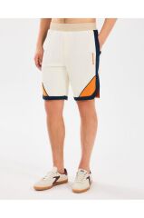 Skechers M Diagonal Lw Fleece Sweatshort Erkek Şort Beyaz S2510040-102