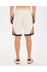 Skechers M Diagonal Lw Fleece Sweatshort Erkek Şort Beyaz S2510040-102