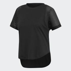 Adidas Siyah Kadın Günlük Tişört Dz8656 W id Mesh Tee