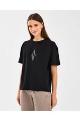 Skechers W Graphic Tee Loose Fit T-Shirt Kadın Tişört Siyah S2510311-001