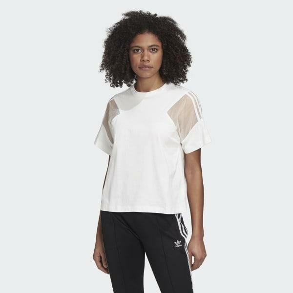 Adidas Kısa Kollu Tişört - Beyaz FU3851