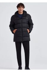 Skechers M Outerwear Padded Erkek Siyah Mont S232031-001