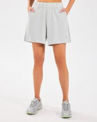 Skechers W Lounge Regular 5 Inch Sweatshort Kadın Şort Gri S2510059-035