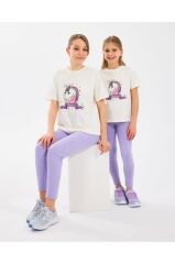 Skechers G Graphic Kız Çocuk Tişört Beyaz SK2510022-102