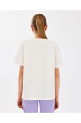 Skechers G Graphic Kız Çocuk Tişört Beyaz SK2510022-102