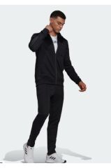 Adidas Slim Zıpped Siyah Erkek Eşofman Takımı HI5401
