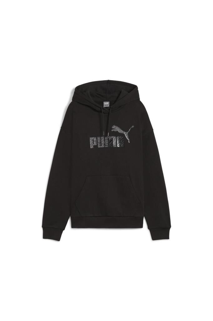 Puma Ess+ Animal Fl Kadın Sweatshirt Siyah 68149201