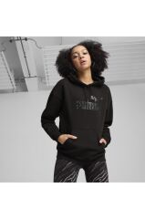 Puma Ess+ Animal Fl Kadın Sweatshirt Siyah 68149201