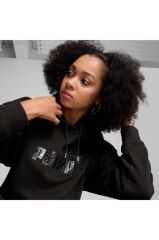 Puma Ess+ Animal Fl Kadın Sweatshirt Siyah 68149201