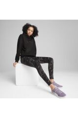 Puma Ess+ Animal Fl Kadın Sweatshirt Siyah 68149201