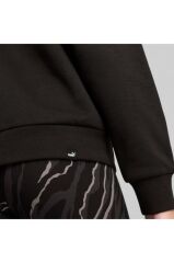 Puma Ess+ Animal Fl Kadın Sweatshirt Siyah 68149201