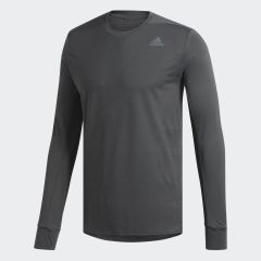 Adidas Erkek Uzun Kollu Koşu Tişörtü Spor Gri Dq1898 Supernova Tee