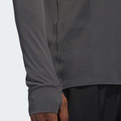 Adidas Erkek Uzun Kollu Koşu Tişörtü Spor Gri Dq1898 Supernova Tee