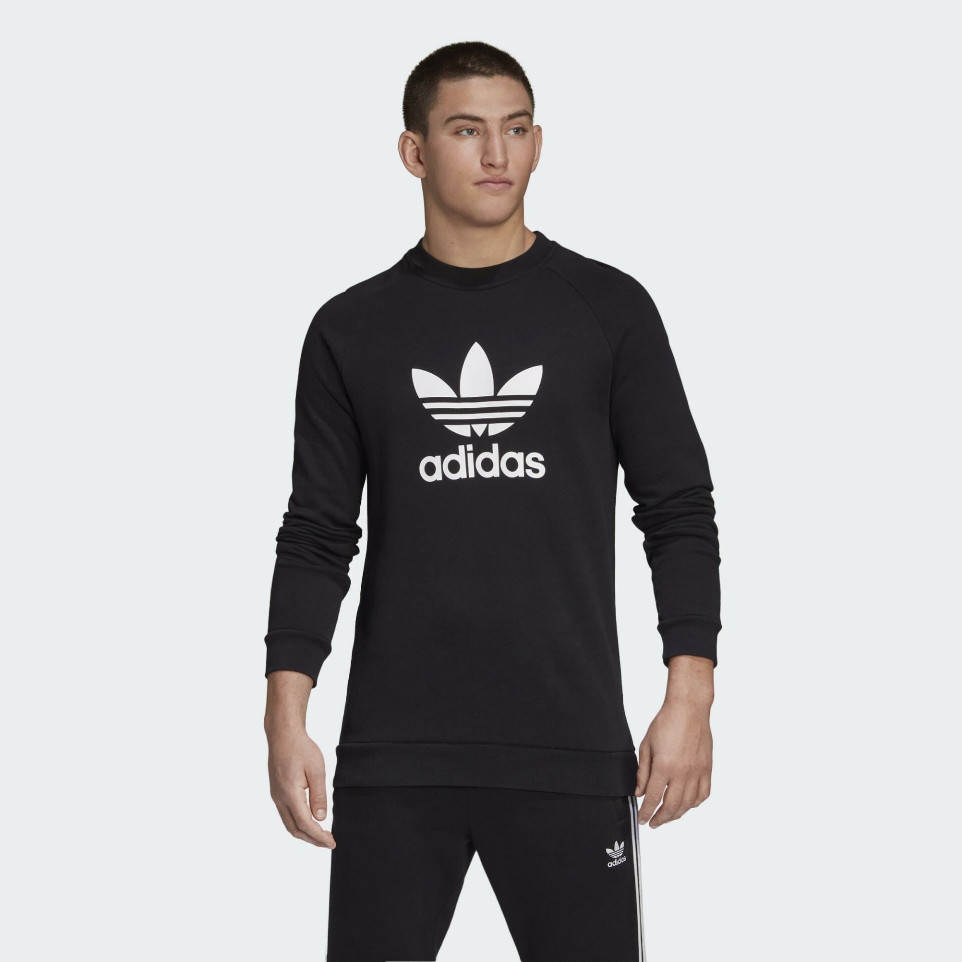 Adidas Trefoil Warm-Up Crew Erkek Sweatshirt CW1235