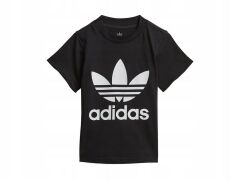 Adidas Siyah Unisex Çocuk Trefoıl Tee T-Shirt DV2829