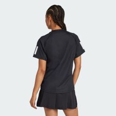 adidas Club 3-Stripes Tennis Climacool Kadın Tişört Siyah JN7093