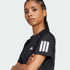 adidas Club 3-Stripes Tennis Climacool Kadın Tişört Siyah JN7093