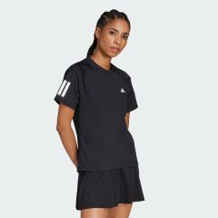 adidas Club 3-Stripes Tennis Climacool Kadın Tişört Siyah JN7093