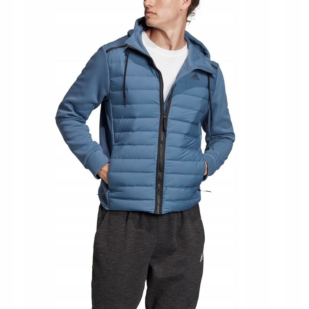 Adidas Varilite Hybrid Erkek Mavi Ceket DZ1450