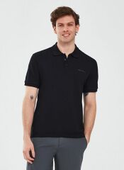 Skechers M Short Sleeve Polo Erkek Tişört Siyah S211800-3817