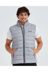 Skechers M Outerwear Padded Vest Erkek Gri Yelek S231241-035
