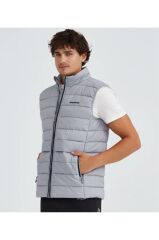 Skechers M Outerwear Padded Vest Erkek Gri Yelek S231241-035