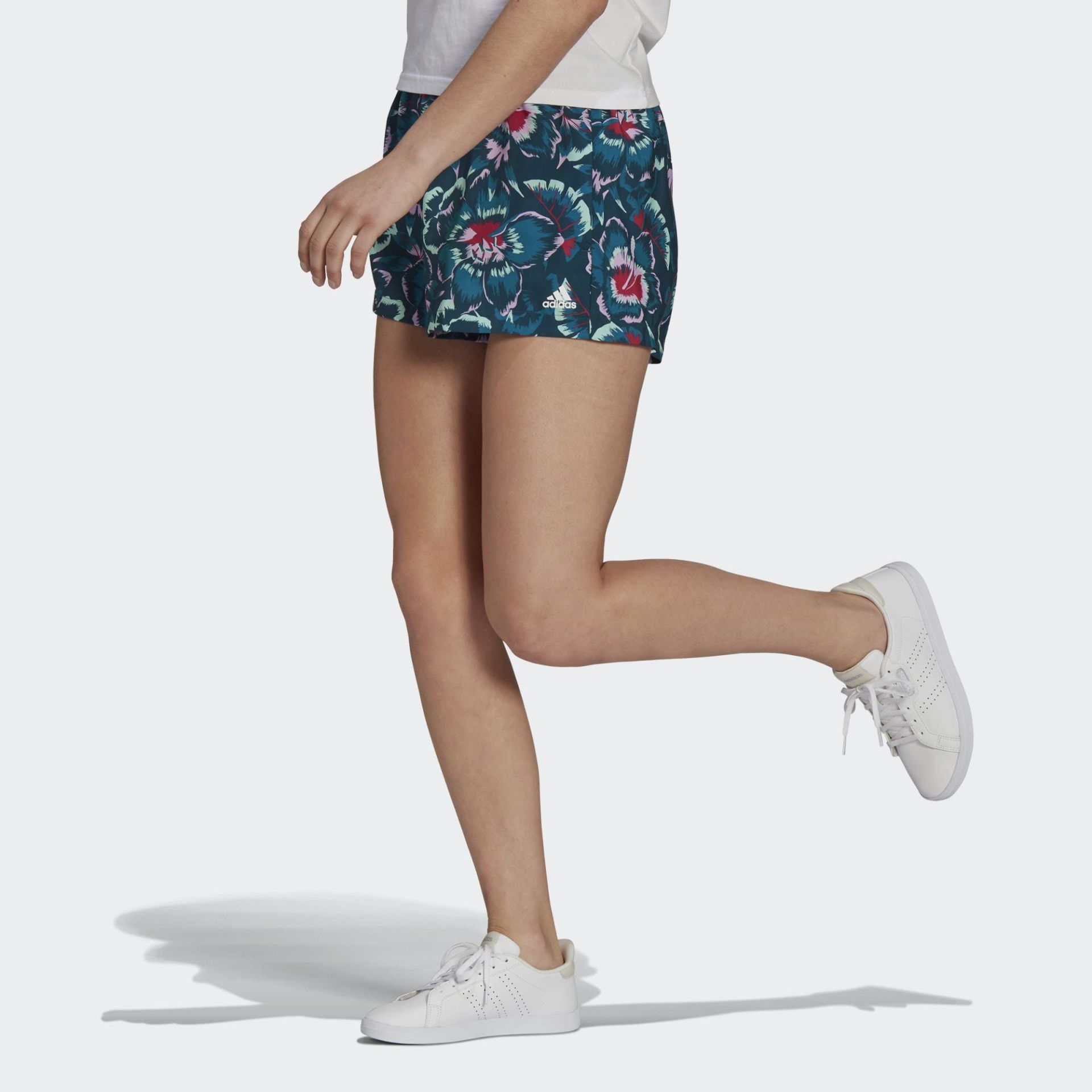 Adidas GR2995 FARM Rio Floral Print Şort Turkuaz