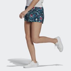 Adidas GR2995 FARM Rio Floral Print Şort Turkuaz