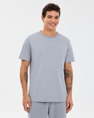 Skechers M Essential T-Shirt Erkek Tişört Gri S2510017-4256