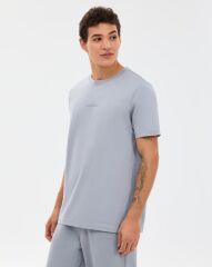 Skechers M Essential T-Shirt Erkek Tişört Gri S2510017-4256