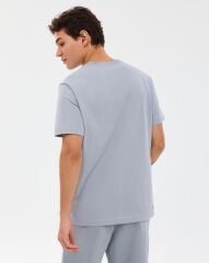 Skechers M Essential T-Shirt Erkek Tişört Gri S2510017-4256
