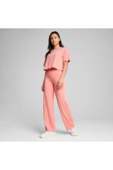 Puma ESS Cropped No. 1 Logo Kadın Tişört Pembe 68497218