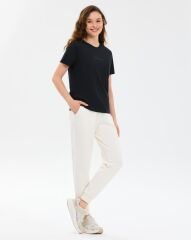 Skechers W Essential Crewneck T-Shirt Kadın Tişört Siyah S2510029-3817