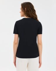Skechers W Essential Crewneck T-Shirt Kadın Tişört Siyah S2510029-3817