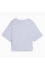 Puma ESS Cropped No. 1 Logo Kadın Tişört Mavi 68497247