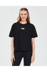 Skechers Graphic W Short Sleeve Kadın Tişört Siyah S241011-001