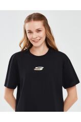 Skechers Graphic W Short Sleeve Kadın Tişört Siyah S241011-001