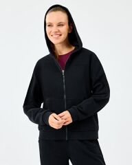 Skechers W Essential Full Zip Kadın Sweatshirt Siyah S2610016-3817