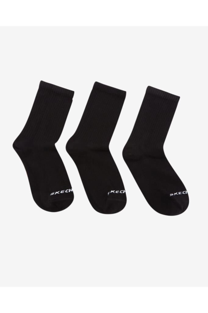 Skechers U 3 Pack Crew Cut Sock Unisex Siyah Çorap - S212283-001