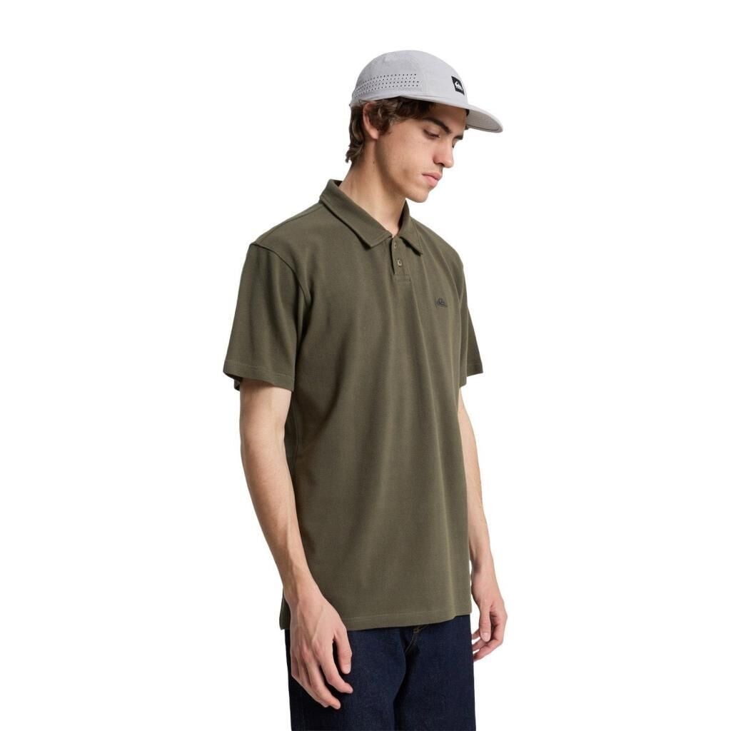 Quiksilver Mw Pique Erkek Yeşil Tişört - Yeşil EQYKT04392-6490