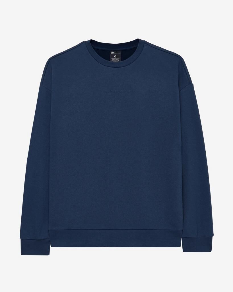 Skechers M Essential Crew Neck Erkek Sweatshirt Lacivert S242113-410