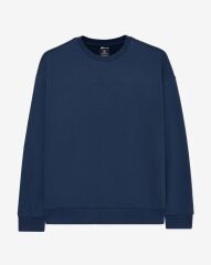 Skechers M Essential Crew Neck Erkek Sweatshirt Lacivert S242113-410