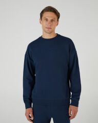 Skechers M Essential Crew Neck Erkek Sweatshirt Lacivert S242113-410